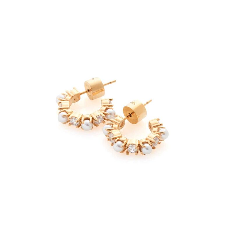 Silk & Steel Perla Hoop Earrings image number 2